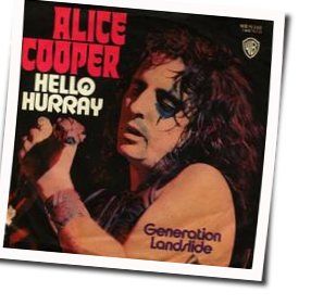 Alice Cooper chords for Generation landslide