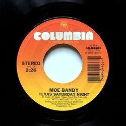 Texas Saturday Night Chords by Moe Bandy