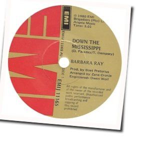 Down The Mississippi Chords by Barbara Ray