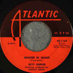 Winter In Miami Chords by Betty Johnson