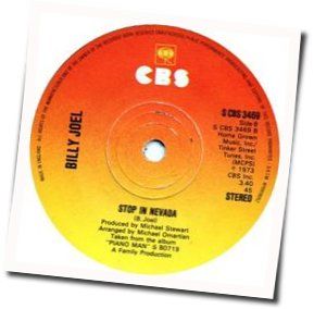 Stop In Nevada Chords by Billy Joel