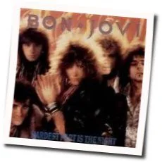 Hardest Part Is The Night Tab by Bon Jovi