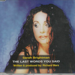 The Last Words You Said Chords by Sarah Brightman