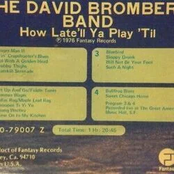 Dyin Crapshooters Blues Chords by David Bromberg