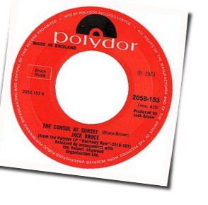 The Consul At Sunset Chords by Jack Bruce