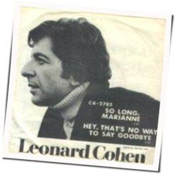 No Way To Say Goodbye by Leonard Cohen