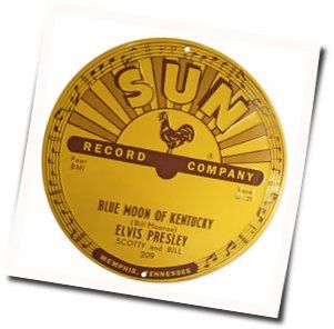 Elvis Presley chords for Blue moom of kentuchy