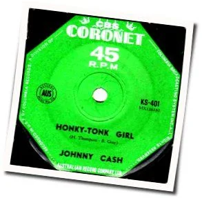 Honky Tonk Girl Chords by Johnny Cash