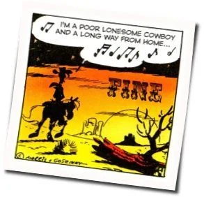 I'm A Poor Lonesome Cowboy Chords by Lucky Luke