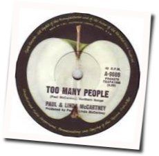 paul mccartney too many people paul mccartney too many people