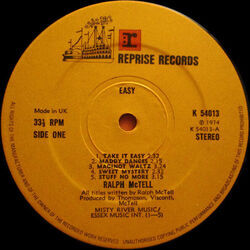 Sweet Mystery Chords by Ralph Mctell