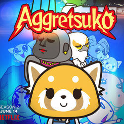 Cartoons Music tabs for Aggretsuko - aggressive girl