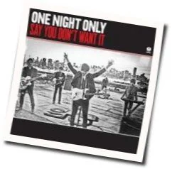 Say You Don't Want It Tab by One Night Only