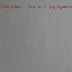 Verloren Tijd Chords by Klein Orkest
