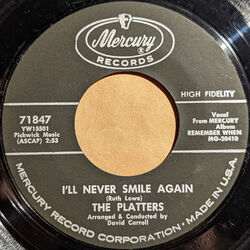 Ill Never Smile Again by The Platters