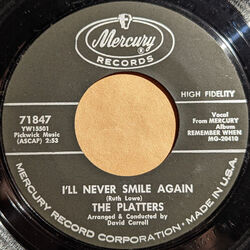 Ill Never Smile Again Chords by The Platters