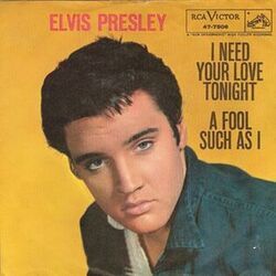 I Need Your Love Tonight Chords by Elvis Presley