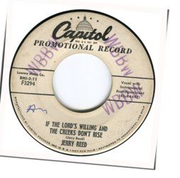 If The Good Lords Willing Chords by Jerry Reed