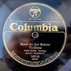 Rock All Our Babies To Sleep Chords by Riley Puckett