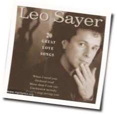 More Than I Can Say Chords by Leo Sayer