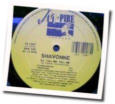 So Tell Me Tell Me Chords by Shavonne