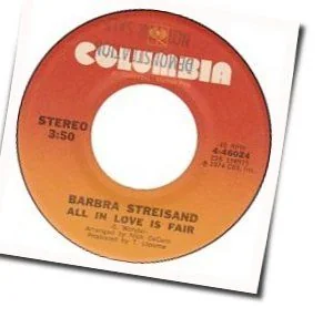 All In Love Is Fair Chords by Barbra Streisand