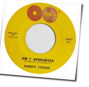 Oh I Apologize Chords by Barrett Strong