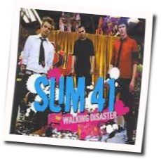Walking Disaster Chords by Sum 41