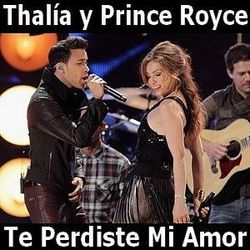 Te Perdiste Mi Amor Chords by Thalía