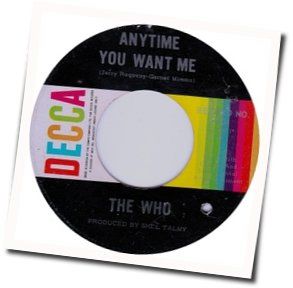 Anytime You Want Me Bass tabs by The Who
